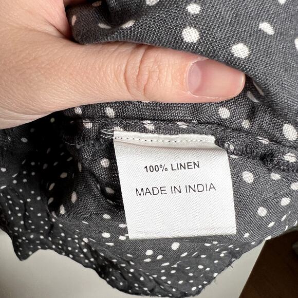 Saint Helena Gray Polka Dot Blouse - Picture 5 of 6